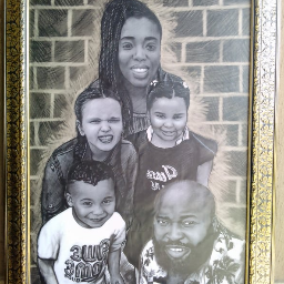 Portrait of a beautiful family  by Denis  Ugbo